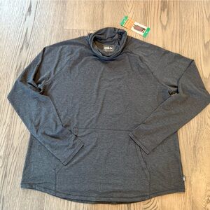 Eddie Bauer Charcoal Women's XL Cowl‎ Neck Long Sleeve